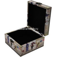 Шкатулка "Дама" 14х14х8см DH3037 от магазина "Карандаш"