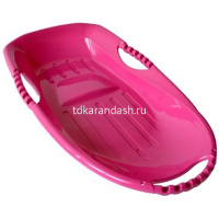 Санки-ледянки 48х91см "Снежная стрела" с ручками, пластик, ассорти Пл-С360 от магазина "Карандаш"