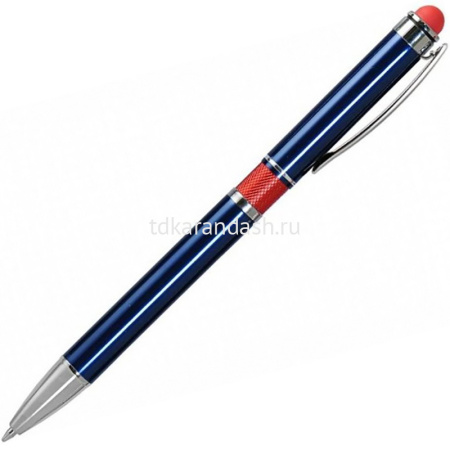Ручка РШ "Aurora" синий, корпус алюминий, отделка-гравировка, красное кольцо 16BP3016-030-060