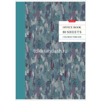 Тетрадь А4 80л клетка "Colored threads-Цветные нити" на скобе матовая ламинация 80Т4лВ3/060146 от магазина "Карандаш"