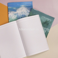 Тетрадь А4 96л линия "Элементы природы" на скобе глянцевая ламинация 3 дизайна 093582 от магазина "Карандаш"