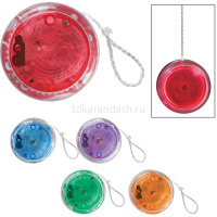 Игрушка "Йо-Йо Скорость" 6см, пластик, светится, 4 цвета Y7535-18 от магазина "Карандаш"