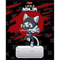 Тетрадь А5 18л клетка "Маленькие ниндзя" на скобе 5 дизайнов 18Т5В1/088960 от магазина "Карандаш"