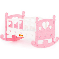 Кроватка-качалка для куклы №2 28,5х24,5х19,5см, пластик, в пакете 62062 от магазина "Карандаш"