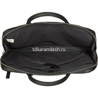 Сумка "Мегаполис" 39х28х6,5см, 1 отделение, 3 кармана, черная, экокожа 1115/д от магазина "Карандаш"