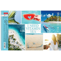 Альбом для рисования А4 32л "Vitaminka" на спирали, перфорация на отрыв, 5 дизайнов 067345 от магазина "Карандаш"