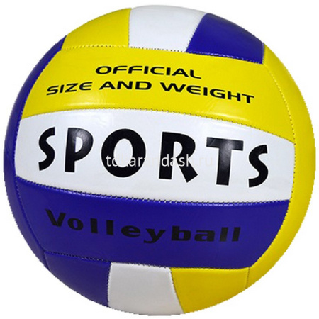 Мяч волейбольный 300гр. PVC 3 цвета 2154