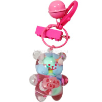 Брелок "Медведь" 5,5см с колокольчиком, пластик, 5 цветов SL2246 от магазина "Карандаш"