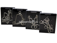 Головоломка металлическая 8х10см 5 видов Y9664-19 от магазина "Карандаш"