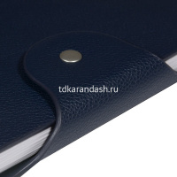 Ежедневник недатированный А5 "Torino" 272стр., темно-синий, искусственная кожа, на кнопке 3-685/03 от магазина "Карандаш"