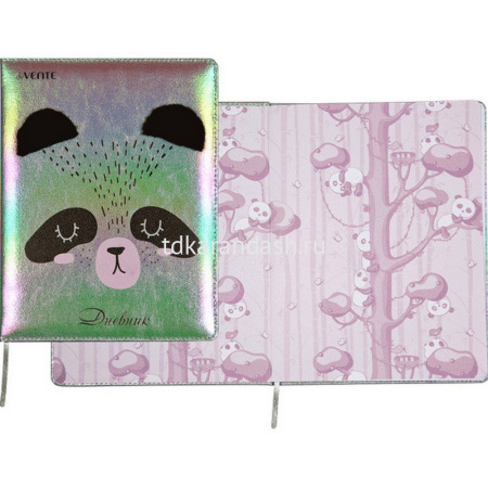 Дневник для 1-11 классов "Lucky Panda" твердая обложка, искусственная кожа с поролоном 2020244