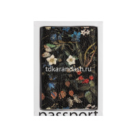 Обложка д/паспорта вертикальная 14х10см "Flora. Лесный ягоды" искусственная кожа 3-620/06 от магазина "Карандаш"