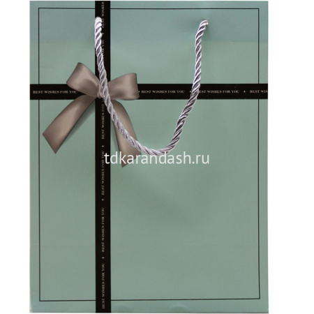 Пакет подарочный "Подарочная коробка" 32х26х10см 4 цвета Y10555-24 от магазина "Карандаш"