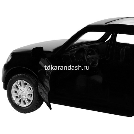 Машина "Mitsubishi Pajero 4WD" черная, инерционная, металл 17,5см (свет, звук, откр.двери) JB1251429 от магазина "Карандаш"