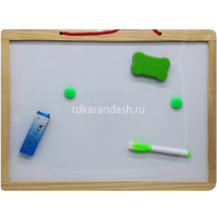 Картинка Доска для рисования магнитно-маркерная/меловая 30х40см (маркер, губка, ластик, 2 магнита) Y10306-24 от магазина "Карандаш" Доска для рисования магнитно-маркерная/меловая 30х40см (маркер, губка, ластик, 2 магнита) Y10306-24 от магазина "Карандаш"
