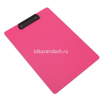 Планшет с зажимом А4 "Rio" полипропилен розовый EF75202 от магазина "Карандаш"