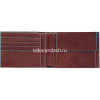 Кошелек "Blue Square" 12,5х9х2см 1 отделение, коричневый, натуральная кожа PU257B2R/MO от магазина "Карандаш"