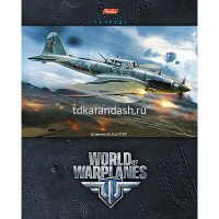 Тетрадь А5 48л клетка "Самолеты" на скобе 48Т5B1/038340 от магазина "Карандаш"