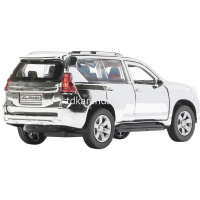 Машина "Toyota Prado Хром" серебро, инерционная, металл 12см (открывающиеся двери) PRADO-SL-CH-WOD от магазина "Карандаш"