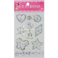 Наклейки Стразы блист.13*6,5см, 6видов,  Y2119-14 от магазина "Карандаш"