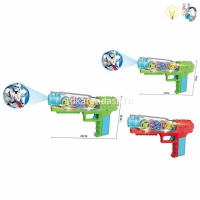 Бластер 24х14см с дисками, пластик (свет, звук) 2312152/CL101 от магазина "Карандаш"