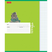 Тетрадь А5 12л клетка "Сами с усами" на скобе 5 дизайнов 12Т5В1/075825 от магазина "Карандаш"