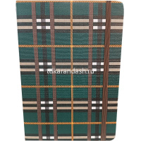 Бизнес-блокнот А5 80л "Клетка" на резинке, линия, обложка 7БЦ, резинка д/ручки, 4 цвета 5803-7 от магазина "Карандаш"