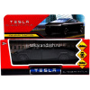 Машина "Tesla Cybertruck" черная, инерционная, металл 13,7см (свет, звук, открывающиеся двери)