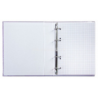 Тетрадь на кольцах А5 120л клетка фиолетовая бумвинил металлик 120ТК5В1_03420/070806 от магазина "Карандаш"