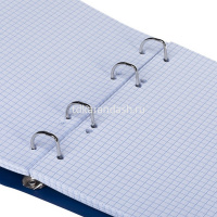 Тетрадь на кольцах А5 120л клетка "Canvas. Синяя" пластиковая обложка на резинке 081657 от магазина "Карандаш"