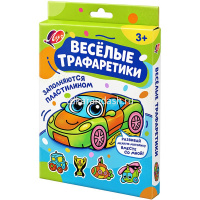 Набор для лепки "Весёлые трафаретики. Машинка" 24х17см 36С 2413-08 от магазина "Карандаш"