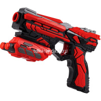 Пистолет 21х20см с патронами 6шт, пластик JB0208884 от магазина "Карандаш"