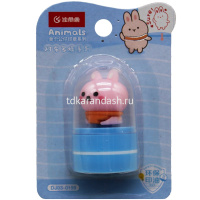 Штамп "Зверята" 2,8см ассорти, в блистере DJ03-0159 от магазина "Карандаш"