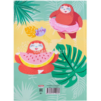 Анкета д/друзей А5 112л "Ленивцы отдыхают" 7БЦ, глиттер, мелованная обложка 112-1906 от магазина "Карандаш"