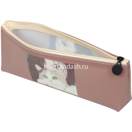 Пенал "Любимый котик" 21х7х2,5см, прямоугольный, 1 отделение, силикон 260443 от магазина "Карандаш"
