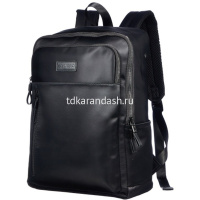 Рюкзак 41х29х19см, 780гр, 1 отделение, 4 кармана, материал Oxford с отливом, черный ВР89831 от магазина "Карандаш"