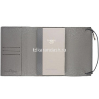 Ежедневник недатированный А5 "Dolce Vita" 192стр., темно-серый, карман на молнии, искусственная кожа от магазина "Карандаш"