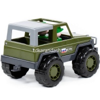 Машина военная "Джип Вояж" в сетке, пластик 23,5х14,5х13,2см 47021 от магазина "Карандаш"