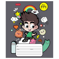 Тетрадь А5 12л крупная клетка "Влад А4" на скобе 5 дизайнов 082392 от магазина "Карандаш"