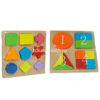 Конструктор "Фигуры" 20*20см, 5 видов, дерево Y6165-17 от магазина "Карандаш"