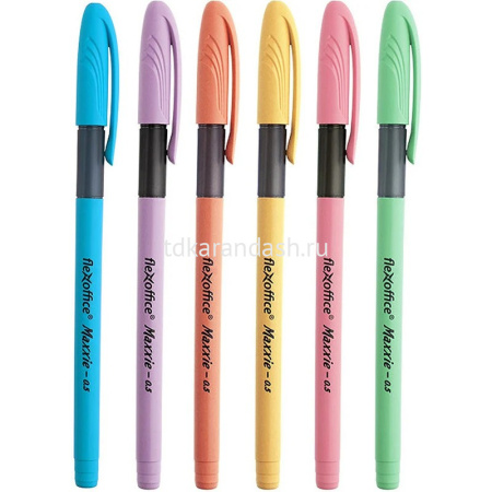 Ручка шариковая "Maxxie" 0,5мм синяя, цвет корпуса ассорти FO-GELB035 MIX BLUE от магазина "Карандаш"