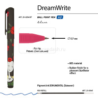 Ручка шариковая "DreamWrite. Принцессы" 0,7мм синяя, в футляре, 3 вида 20-0264/07 от магазина "Карандаш"