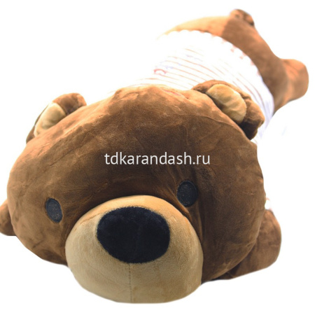 Игрушка-подушка "Медвеженок" 75см коричневый BZ2266
