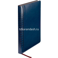 Ежедневник недатированный А5 "Image" 272стр., синий, серебряный срез, искусственная кожа 3-346/02 от магазина "Карандаш"