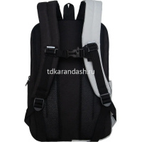 Рюкзак 42х28х14см, 690гр, 2 отделения, 3 кармана, светло-серый/черный RD-447-1/4 от магазина "Карандаш"