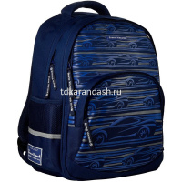 Рюкзак "Спорткар" 40х30х19см, 800гр, 2 отделения, 3 кармана, синий 12-002-127/02 от магазина "Карандаш"
