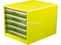 Бокс для документов "Vivid" 27,5x34x26см, 5 выдвижных ящиков, салатовый E9777 от магазина "Карандаш"