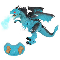 Дракон р/у 24х45см голубой, пластик (свет, пар, движение) JB1168407 от магазина "Карандаш"