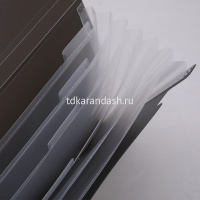 Папка на резинке 7 отделений "Start" А4 0,7мм пластик черный E5554 от магазина "Карандаш"