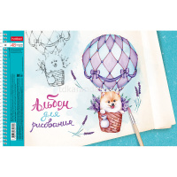 Альбом для рисования А4 48л "Пушистое счастье" на спирали, перфорация на отрыв, 5 дизайнов 062557 от магазина "Карандаш"